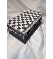 Sevgili Hediye Kutusu Dama Satranç Sevgililer Günü Ahşap El İşi Hand Made Mücevher Kutusu Orta Boy