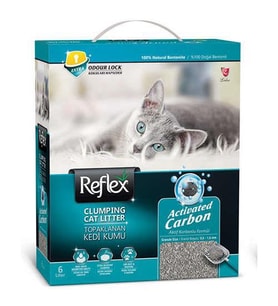 Reflex Aktif Karbonlu Süper Hızlı Topaklanan Kedi Kumu 6lt TURKUAZ