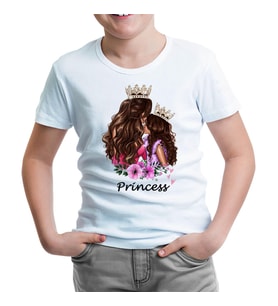 Princess Girl Beyaz Çocuk Tshirt