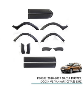 Dacia Duster Uyumlu Dodik Ve Yan Kapı Çıtası Düz 2010-2017 Parça (Karışık)