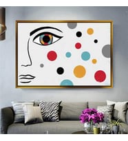Altın Çerçeveli dekoratif tablo l356 (Gold)