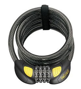 Onguard Şifreli Kilit 8031 Glo Doberman Işıklı 185cm x 12mm Şifreli Bisiklet Motosiklet Kilidi