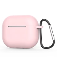 Apple Airpods 3. Nesil Uyumlu Kılıf Standart Yumuşak Silikon Uyumlu Kılıf (Pembe)