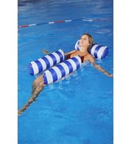 Fileli 3 Yastıklı Premium Deniz Havuz Hamağı 4 Fonksiyonlu Havuz Deniz Yatağı 120x122 cm