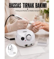 Profesyonel Tırnak Freze Makinesi Çok Fonksiyonlu Manikür Pedikür Seti Yeni Nesil