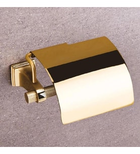 Park Kapaklı Wc Kağıtlık Gold Parlak Altın