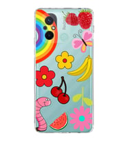 PrintiFy Xiaomi Redmi 12C ile Uyumlu 1mm Slim Fit Water Color 5 Baskılı Şeffaf  Kılıf