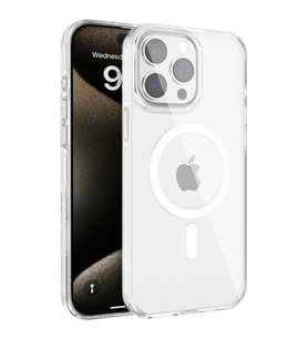 Northcity iPhone 15 Pro Max ile Uyumlu Gleam MagSafe Şeffaf Kılıf - Sert PC Koruma