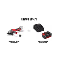 Einhell Set-71(Einhell AXXIO 18/115 Q Akülü Avuç Taşlama+Einhell 18V 4,0 Ah Akü & Şarj Cihazı)