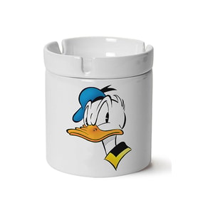 Donald Duck Baskılı Porselen Küllük Makinede Yıkanabilir