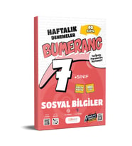 7. Sınıf Sosyal Bilgiler Bumerang Haftalık Denemeler Günay Yayınları