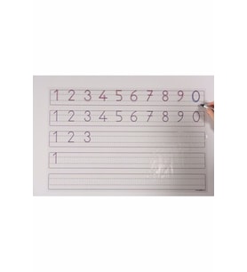 Rakam Çalışması 56X85 cm Akıllı Kağıt Tahta ( Rakamlar Çalışması + Kalem)