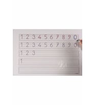 Rakam Çalışması 56X85 cm Akıllı Kağıt Tahta ( Rakamlar Çalışması + Kalem)
