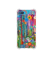 PrintiFy Xiaomi Mi8 Lite ile Uyumlu Düşlerin Dansı Serisi Folklorik Bahçe Tasarımlı Uv Baskılı Köşe Korumalı Antişok Kılıf