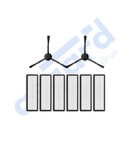 Dreame F9 - Z10 Pro Uyumlu 2 Yan Fırça 6 Filtre PKT-iasgf0001137