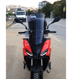 MOTOCAM Aprilia SR GT 200 Ön Cam 2021-2026 Model 58cm Füme Renkli 4mm