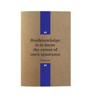 DEFFTER KRAFT QUOTES FROM THINKERS / CONFUCIUS KARTON KAPAK DİKİŞLİ A5 NOKTALI DEFTER 30 YP