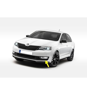 Skoda Rapid 2017-2020 Ön Sol Sis Farı Çerçevesi Kromsuz 5JA807681A