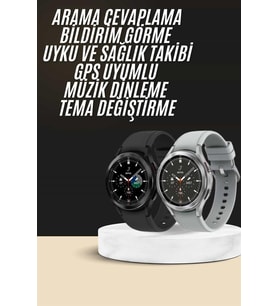 Yeni Nesil Akıllı Saat Çağrı Cevaplayabilen Plastik 47 Mm Uyumlu Kordon