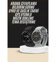 Yeni Nesil Akıllı Saat Çağrı Cevaplayabilen Plastik 47 Mm Uyumlu Kordon
