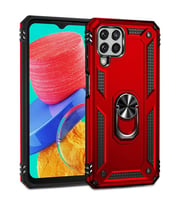 Coverzone Xiaomi Redmi 10C ?le Uyumlu K?l?f Silikon Mega Case Stand Olabilme �zelli?i Olan Shockproof Kapak K?l?f Xiaomi Redmi 10C ile Uyumlu K?rm?z?