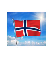 Norveç Bayrağı Premium Raşel Kumaş 70x105 cm