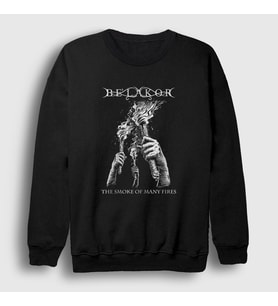Presmono Unisex Siyah Smoke Be'lakor Sweatshirt 412060tt