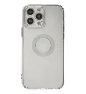 Mey İthalat® iPhone 14 Pro Max Kılıf Santa Lens Silikon - Şeffaf