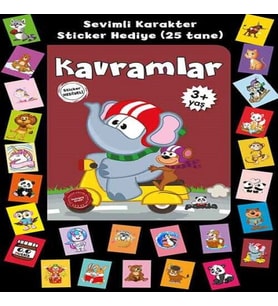 Stickerlı 3+ Yaş Kavramlar