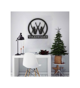 Wolkswogen Kız Tablo Ahşap Mdf Lazer Kesim