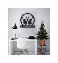 Wolkswogen Kız Tablo Ahşap Mdf Lazer Kesim