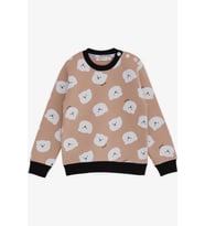 Breeze Kız Çocuk Sweatshirt Ayıcık Desenli 1.5-5 Yaş, Bej
