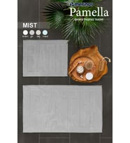 Merinos Pamella 2 Li Banyo Paspas Takımı Mist Gri