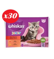 Whiskas Junior Yavru Kedi Sığırlı Tavuklu 4X85 Gr Set 30'lu