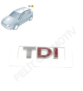 Polo (2002-2005) Bagaj Kapak TDI Yazı 3B0853675AC