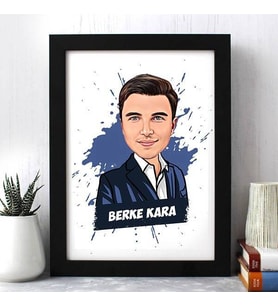 Kişiye Özel Erkeğe Hediyelik Karikatürlü Çerçeve