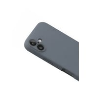 Pilelistore   iPhone 16 Plus Kılıf Nano içi Kadife Silikon - Gri