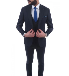 Jan Carlucci Slimfit Yelekli Drop 6 Takım