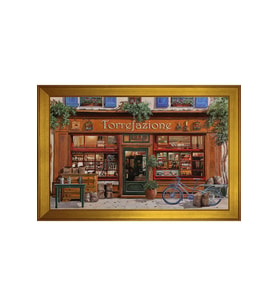 Manzara Temalı Kanvas Tablo 80 x 110 cm Gold Çerçeve