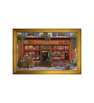 Manzara Temalı Kanvas Tablo 80 x 110 cm Gold Çerçeve