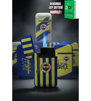 x Dekomus Lisanslı Fenerbahçe Jetli Çakmak Dekomus Cep Defteri Hediyeli Tek Adet
