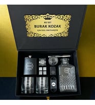 Premium Black Edition Viski Seti – Özel Süngerli Sunum Kutusunda