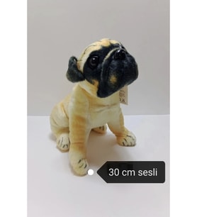 Sesli Havlayan Köpek Peluş 35 cm (Çok Renkli)