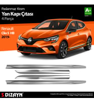 Renault Clio 5 Krom Yan Kapı Çıtası 4 Prç. 2019 Üzeri