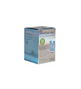 Vivachek Eco Strip Kan Şekeri Ölçüm Çubuğu 50'li