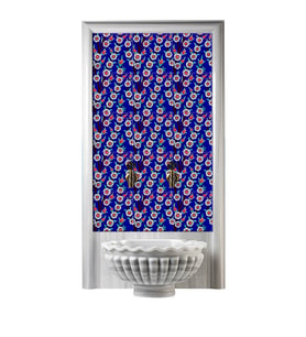 Armada Çini 60x100 Cm Ac 60 Papatya Serigraf Türk Hamamı Pano