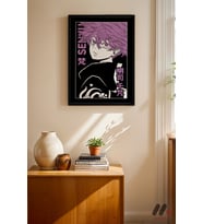 Tokyo Revengers Senju Poster, Siyah Çerçeveli Duvar Tablosu - Anime Severlere Özel
