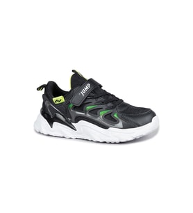 Jump 30054 Çocuk Sneaker Spor Ayakkabı (Siyah - Yeşil) (Siyah-Yeşil)