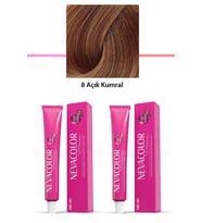 2 li Set Premium 8 Açık Kumral - Kalıcı Krem Saç Boyası 2 X 50 g Tüp