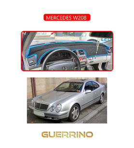 MERCEDES W208 TORPİDO KORUMA HALISI KIRMIZI KENAR